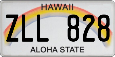 HI license plate ZLL828
