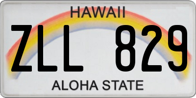 HI license plate ZLL829