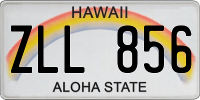 HI license plate ZLL856