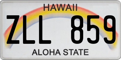 HI license plate ZLL859