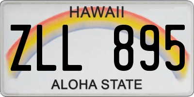 HI license plate ZLL895