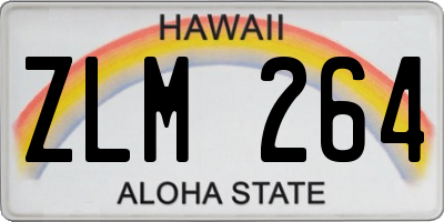 HI license plate ZLM264