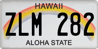 HI license plate ZLM282
