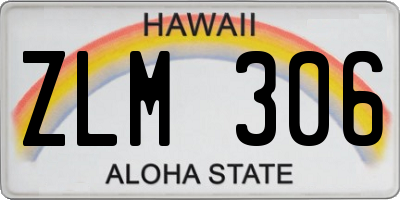 HI license plate ZLM306