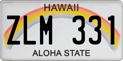 HI license plate ZLM331