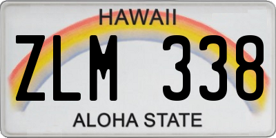 HI license plate ZLM338