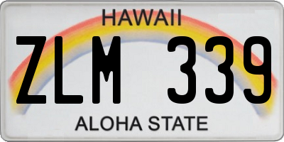 HI license plate ZLM339