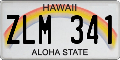 HI license plate ZLM341