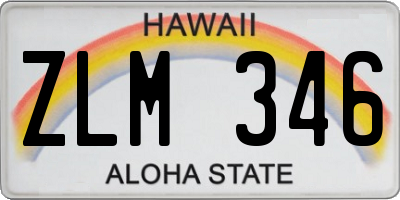 HI license plate ZLM346