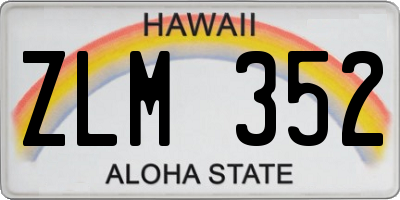 HI license plate ZLM352