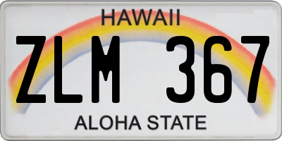 HI license plate ZLM367