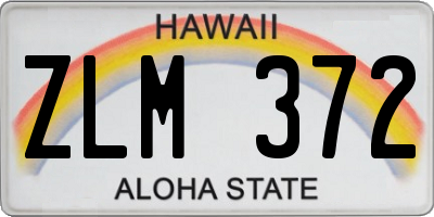 HI license plate ZLM372
