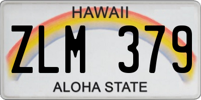 HI license plate ZLM379