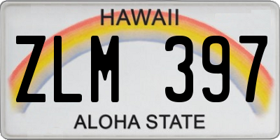 HI license plate ZLM397