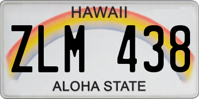 HI license plate ZLM438