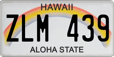 HI license plate ZLM439