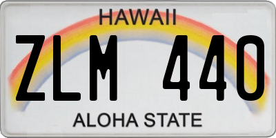 HI license plate ZLM440