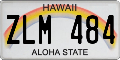 HI license plate ZLM484