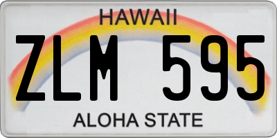 HI license plate ZLM595