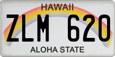 HI license plate ZLM620