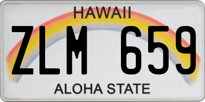 HI license plate ZLM659
