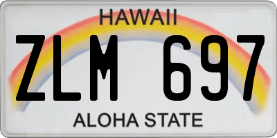 HI license plate ZLM697