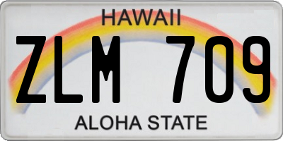 HI license plate ZLM709