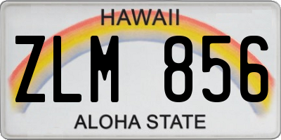 HI license plate ZLM856