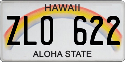 HI license plate ZLO622