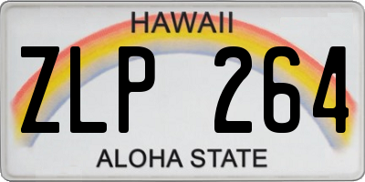 HI license plate ZLP264