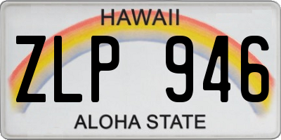 HI license plate ZLP946
