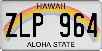 HI license plate ZLP964