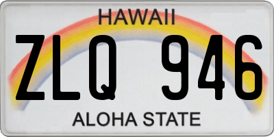 HI license plate ZLQ946