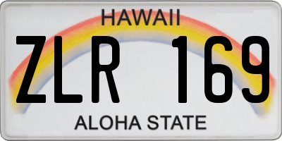 HI license plate ZLR169