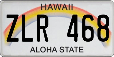 HI license plate ZLR468