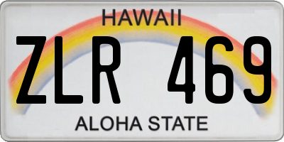 HI license plate ZLR469