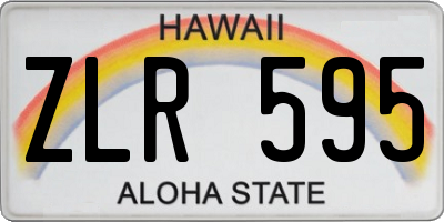 HI license plate ZLR595