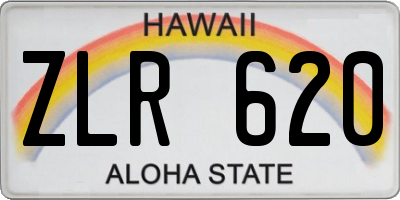 HI license plate ZLR620
