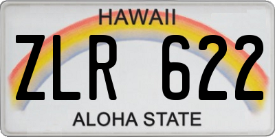 HI license plate ZLR622
