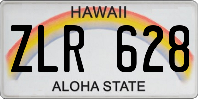 HI license plate ZLR628