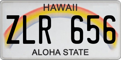 HI license plate ZLR656