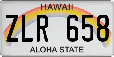 HI license plate ZLR658