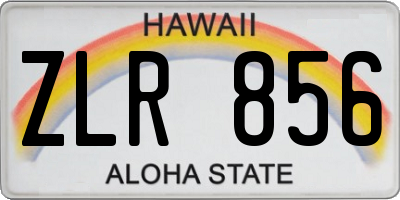 HI license plate ZLR856