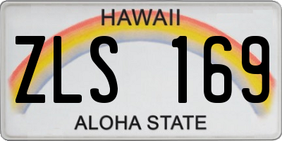 HI license plate ZLS169