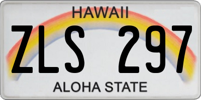 HI license plate ZLS297