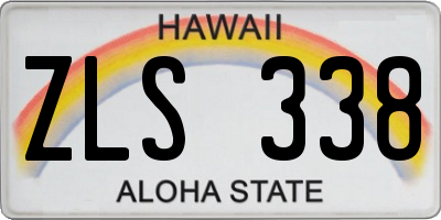 HI license plate ZLS338