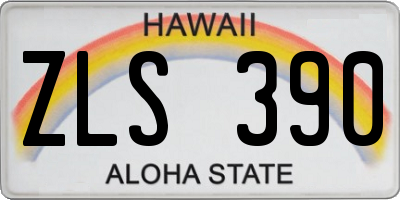 HI license plate ZLS390