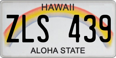 HI license plate ZLS439