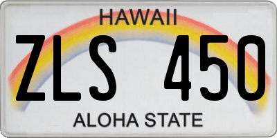 HI license plate ZLS450