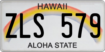 HI license plate ZLS579